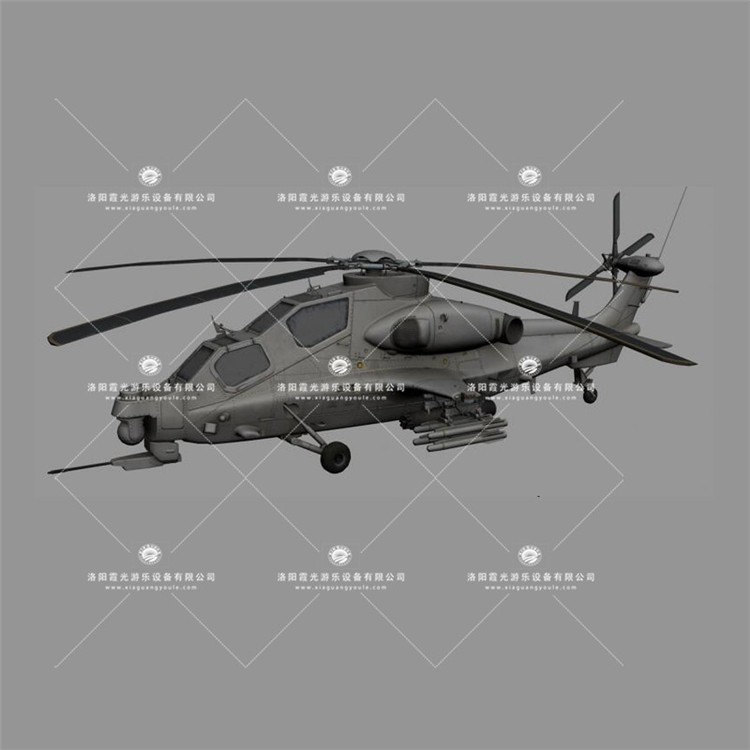 吐鲁番武装直升机3D模型